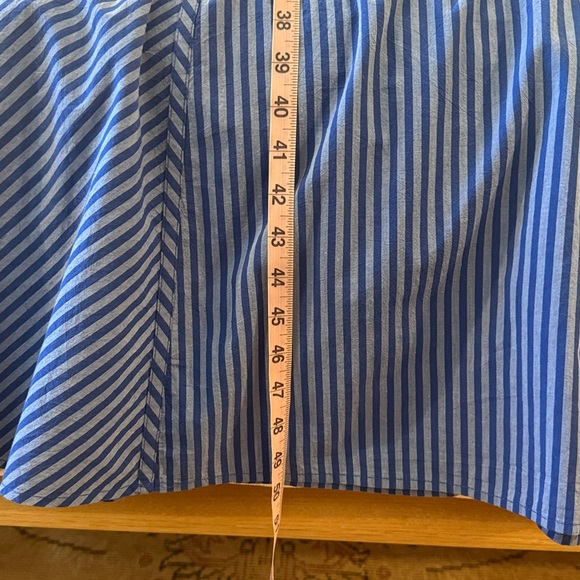 MADEWELL Bianca Striped Sun Dress in Blue Stripes sz 10 - Picture 11 of 14